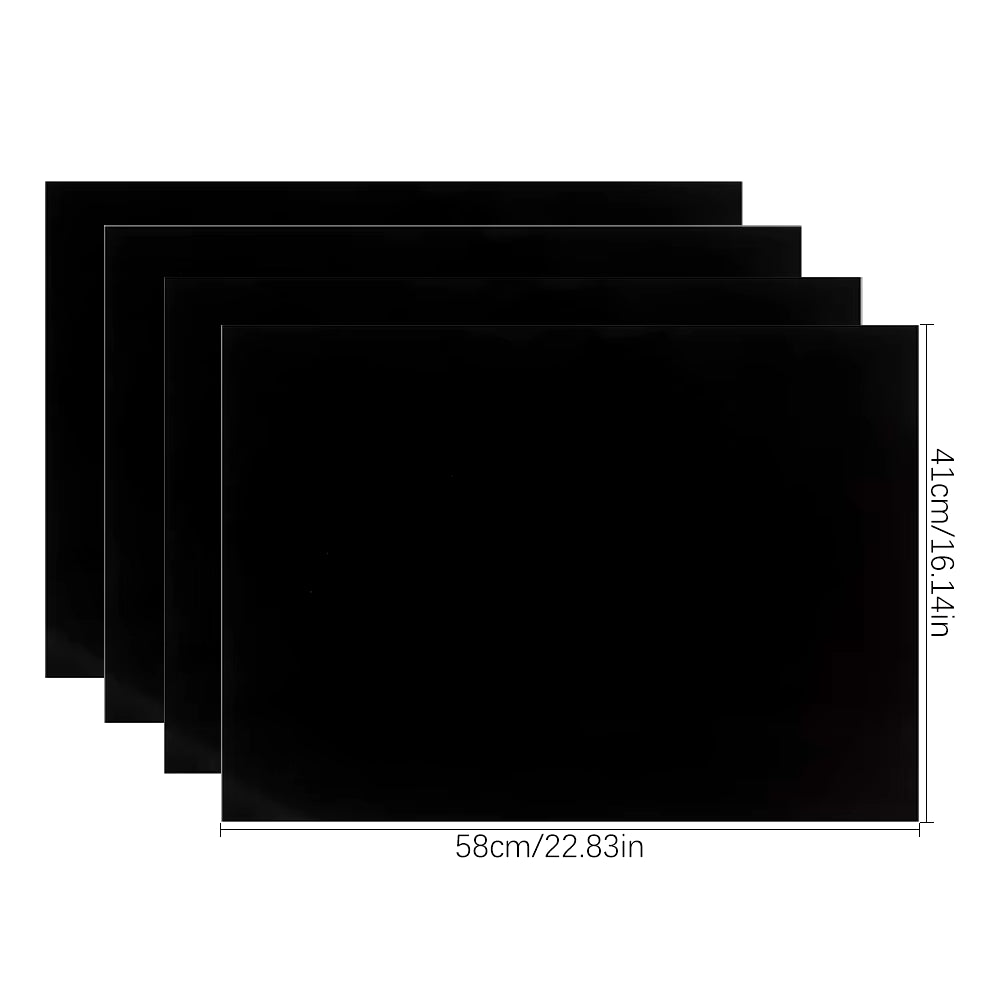 Oven Liners for Bottom of Electric Gas Oven Reusable Non-Stick Teflon Protector Mat Heat Resistant Grill Mats
