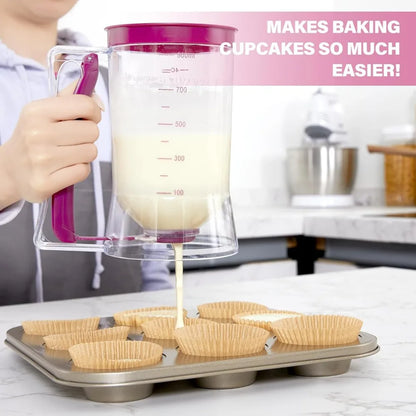 Pancake Batter Dispenser Batter Separator Bakeware Kitchen Tool for Pancakes Cupcake Waffle Muffin Mix Crepe Cake Baking Supplie