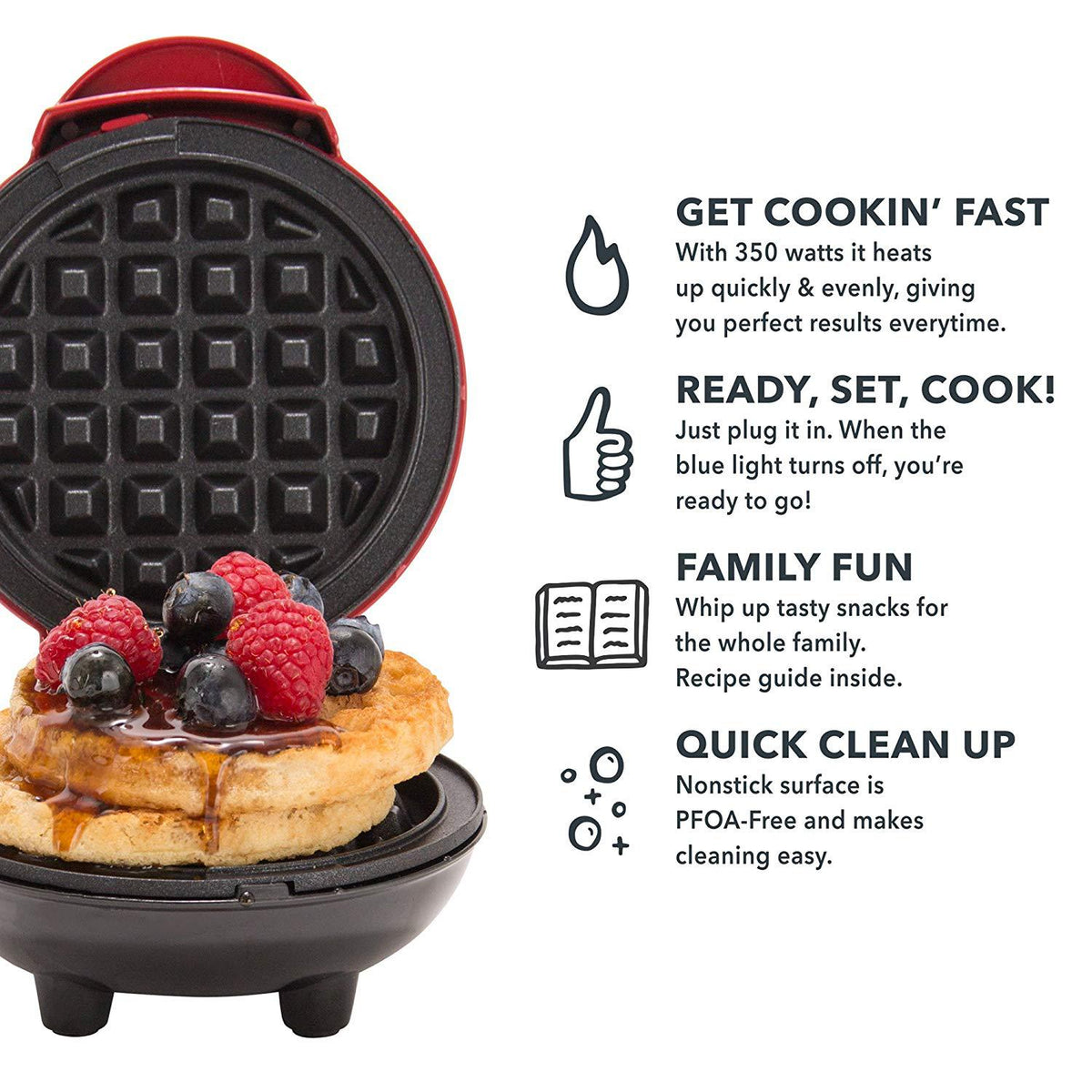 Mini Waffle Maker Household Children'S Baking Machine Cake Maker