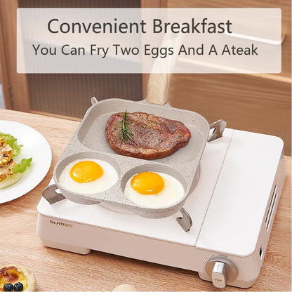 Egg pan handle detail