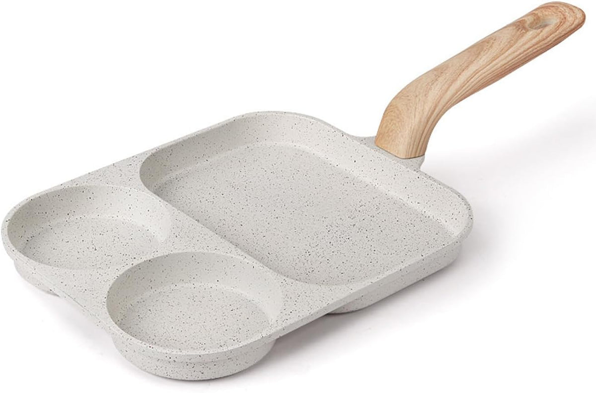 3-section egg and omelette pan
