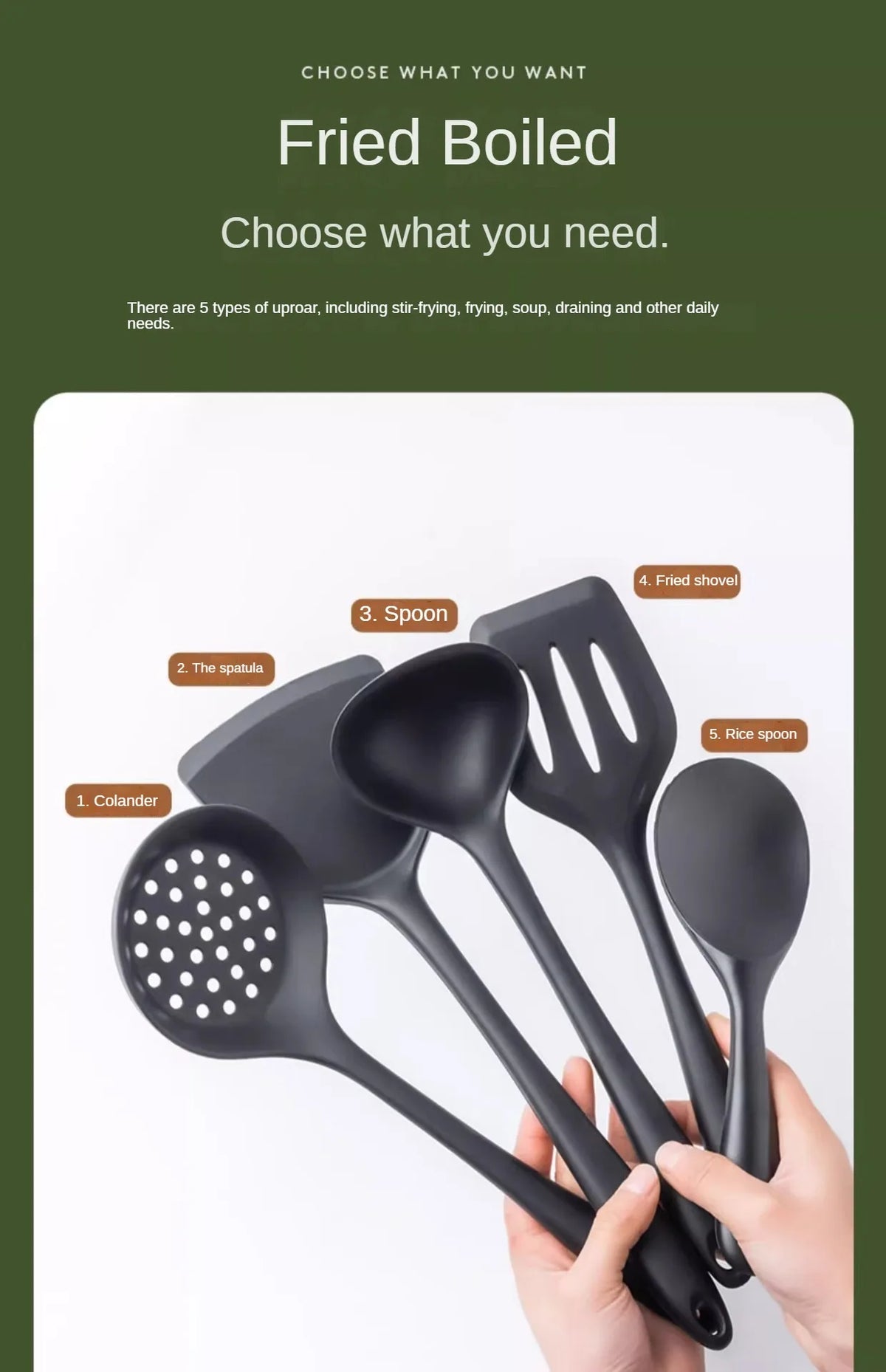 Silicone skimmer spoon