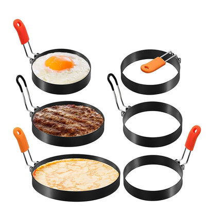 Stainless steel egg ring set