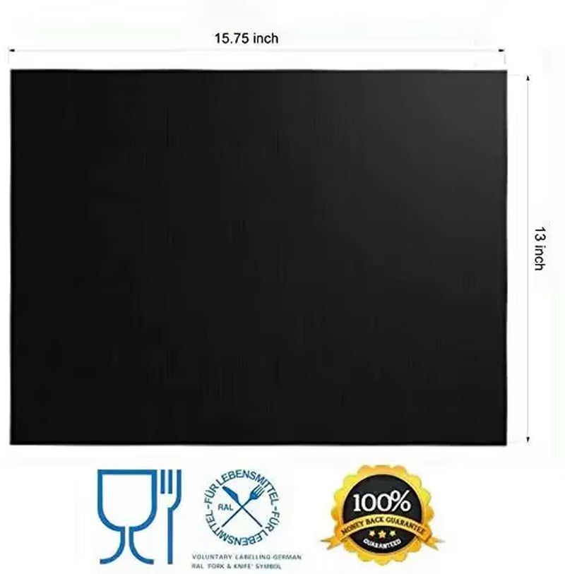 Oven Liners for Bottom of Electric Gas Oven Reusable Non-Stick Teflon Protector Mat Heat Resistant Grill Mats