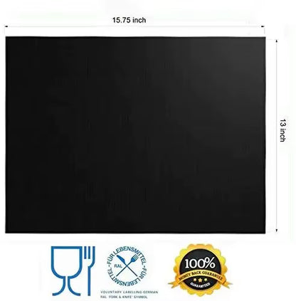 Oven Liners for Bottom of Electric Gas Oven Reusable Non-Stick Teflon Protector Mat Heat Resistant Grill Mats
