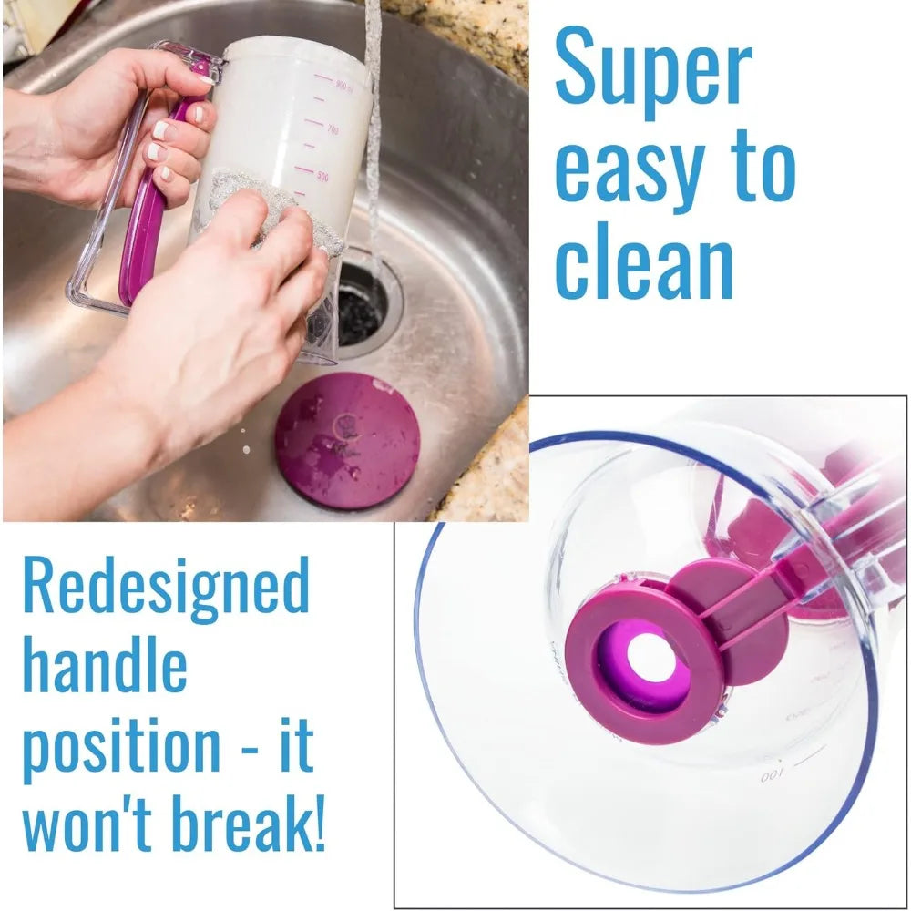 Pancake Batter Dispenser Batter Separator Bakeware Kitchen Tool for Pancakes Cupcake Waffle Muffin Mix Crepe Cake Baking Supplie